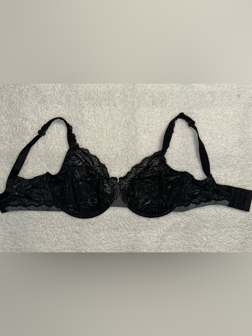 Bali Black Lace Support Underwire Bra